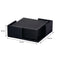 BAR BUTLER SQUARE LEATHERETTE COASTERS IN HOLDER 7 PIECE SET, (115X115X42MM)