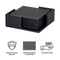 BAR BUTLER SQUARE LEATHERETTE COASTERS IN HOLDER 7PCS SET