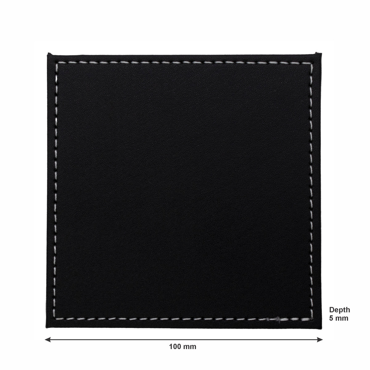 BAR BUTLER SQUARE LEATHERETTE COASTERS 100X100MM IN HOLDER 7 PIECE SET