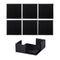 BAR BUTLER SQUARE LEATHERETTE COASTERS IN HOLDER 7PCS SET