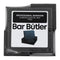 BAR BUTLER SQUARE LEATHERETTE COASTERS IN HOLDER 7PCS SET
