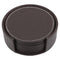 BAR BUTLER ROUND LEATHERETTE COASTERS IN HOLDER 7PCS SET