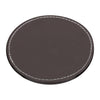 BAR BUTLER ROUND LEATHERETTE COASTERS IN HOLDER 7PCS SET