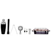 BAR BUTLER COCKTAIL BAR CADDY WITH WOODEN HANDLES, 8PCS SET
