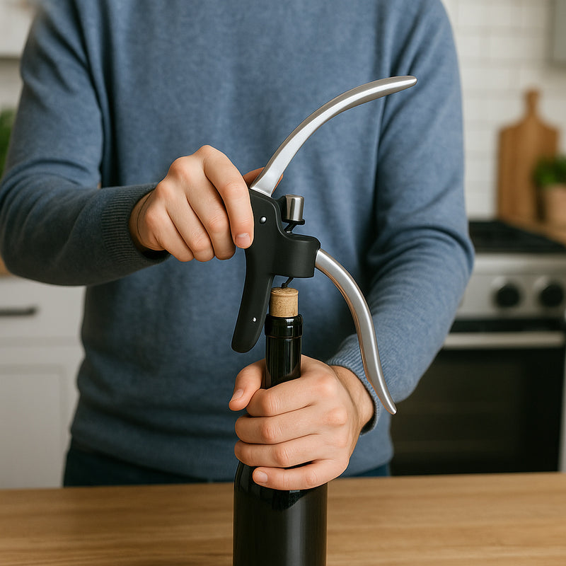 BAR BUTLER LEVER CORKSCREW WINE BOTTLE OPENER