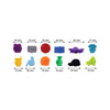 BAR BUTLER WINE GLASS SILICONE MARKER CHARMS 12PCS SET