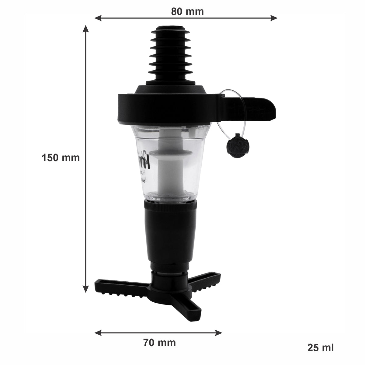 BAR BUTLER MEASURED TOT DISPENSER SABS APPROVED WITH SEAL, 25ML