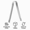 BAR BUTLER ICE TONGS ST STEEL, 160MM