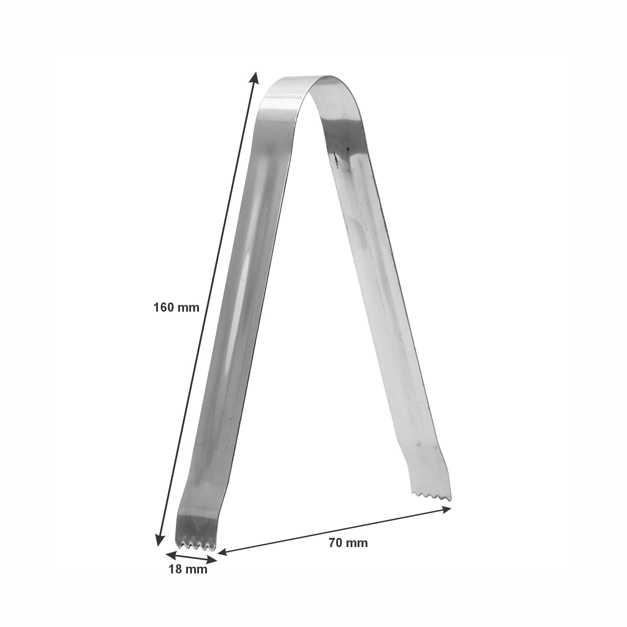 BAR BUTLER ICE TONGS ST STEEL, 160MM