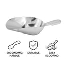 BAR BUTLER ALUMINIUM ROUND ICE SCOOP, 185X58MM