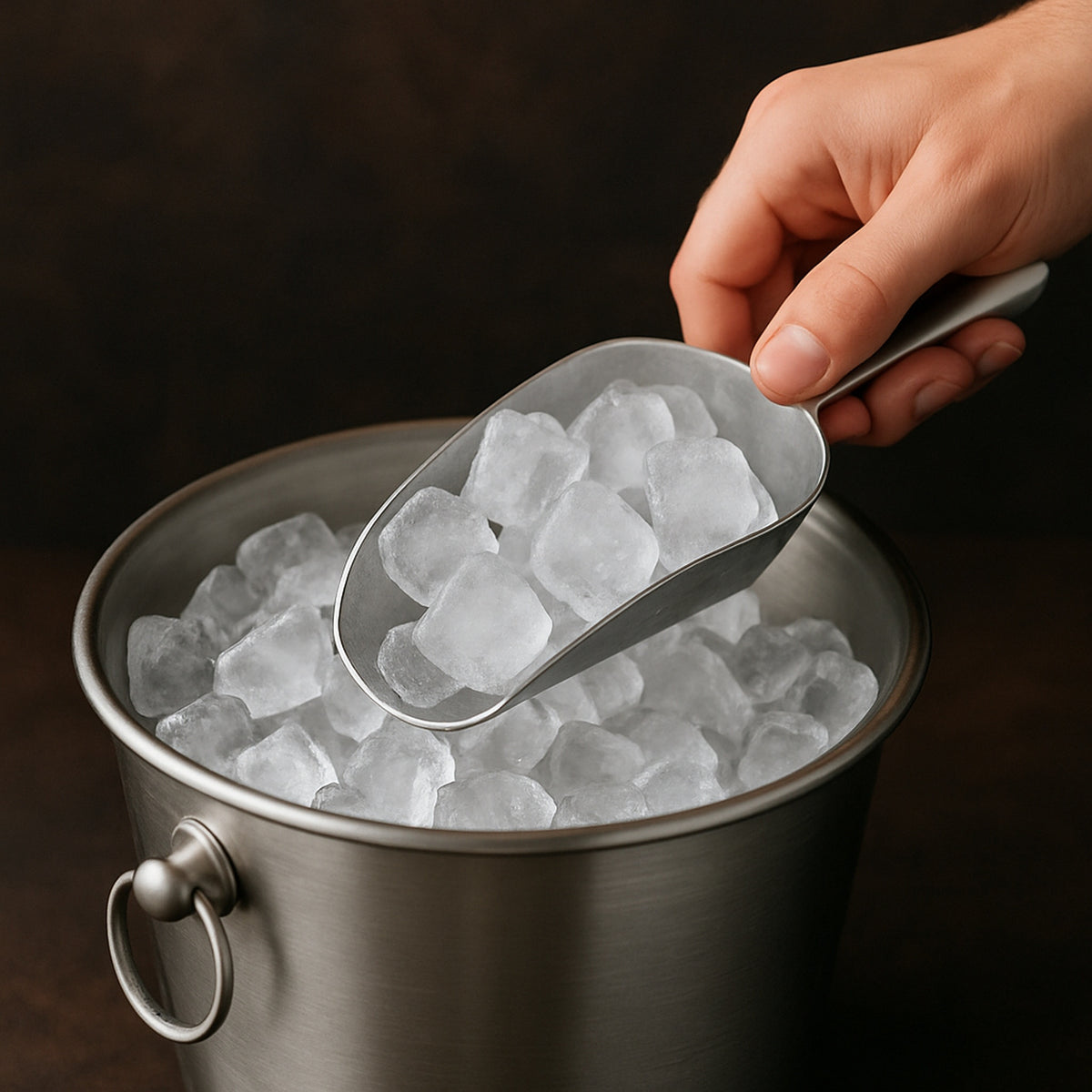 BAR BUTLER ALUMINIUM ICE SCOOP - MEDIUM
