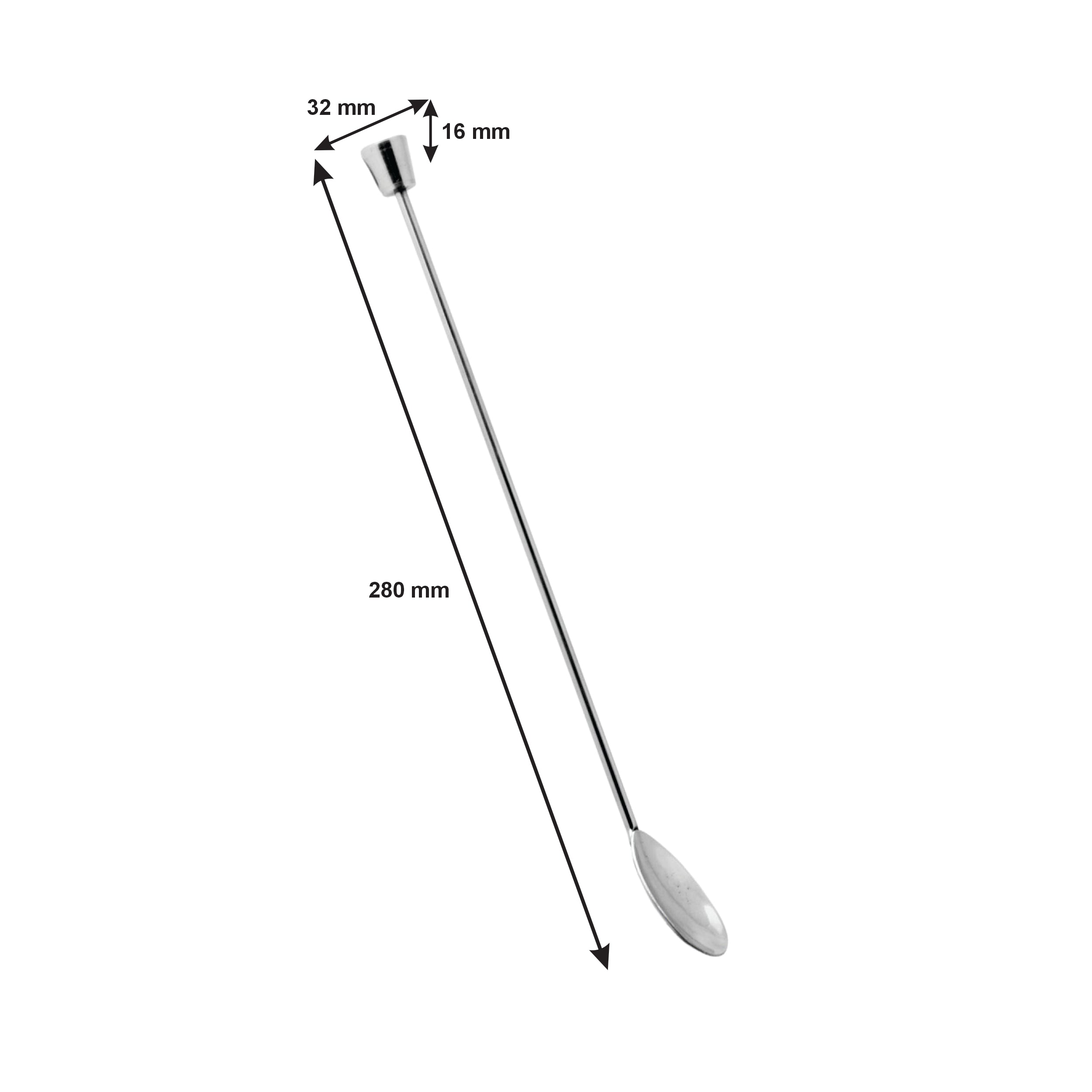 BAR BUTLER SWIZZLE SPOON ST STEEL