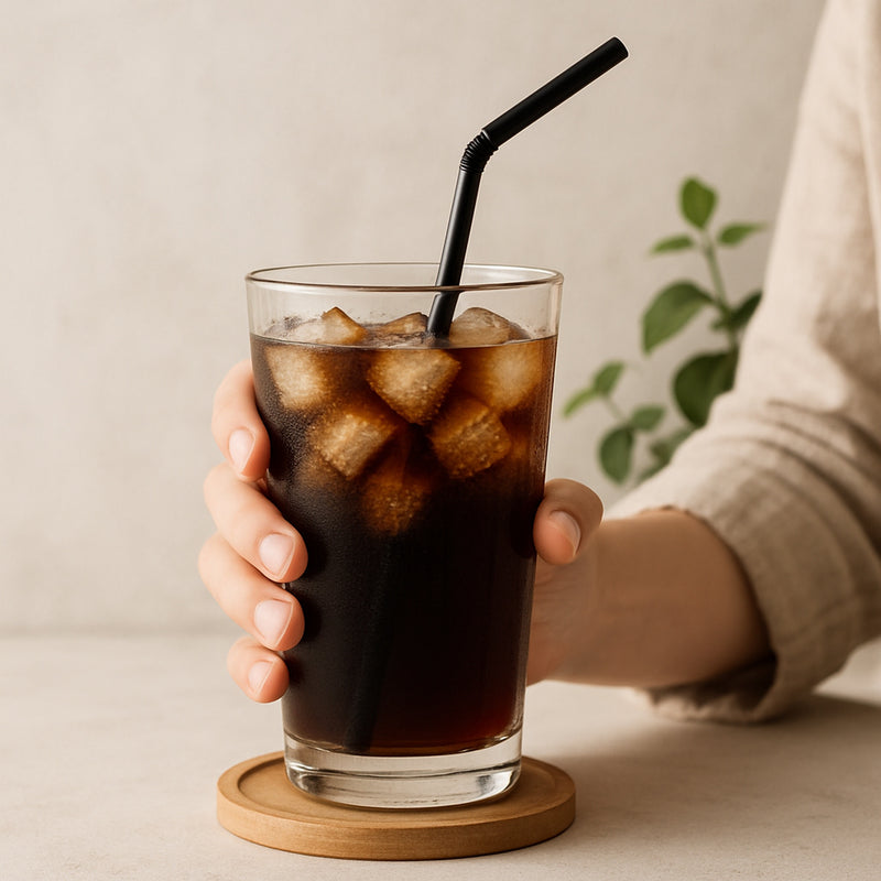 BAR BUTLER STRAWS BLACK BENDY (5MM) 100PK