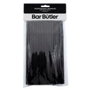 BAR BUTLER STRAWS BLACK BENDY (5MM), 100PCS
