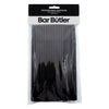 BAR BUTLER STRAWS BLACK BENDY (5MM), 100PCS