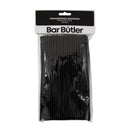 BAR BUTLER STRAWS BLACK BENDY (5MM) 100PK