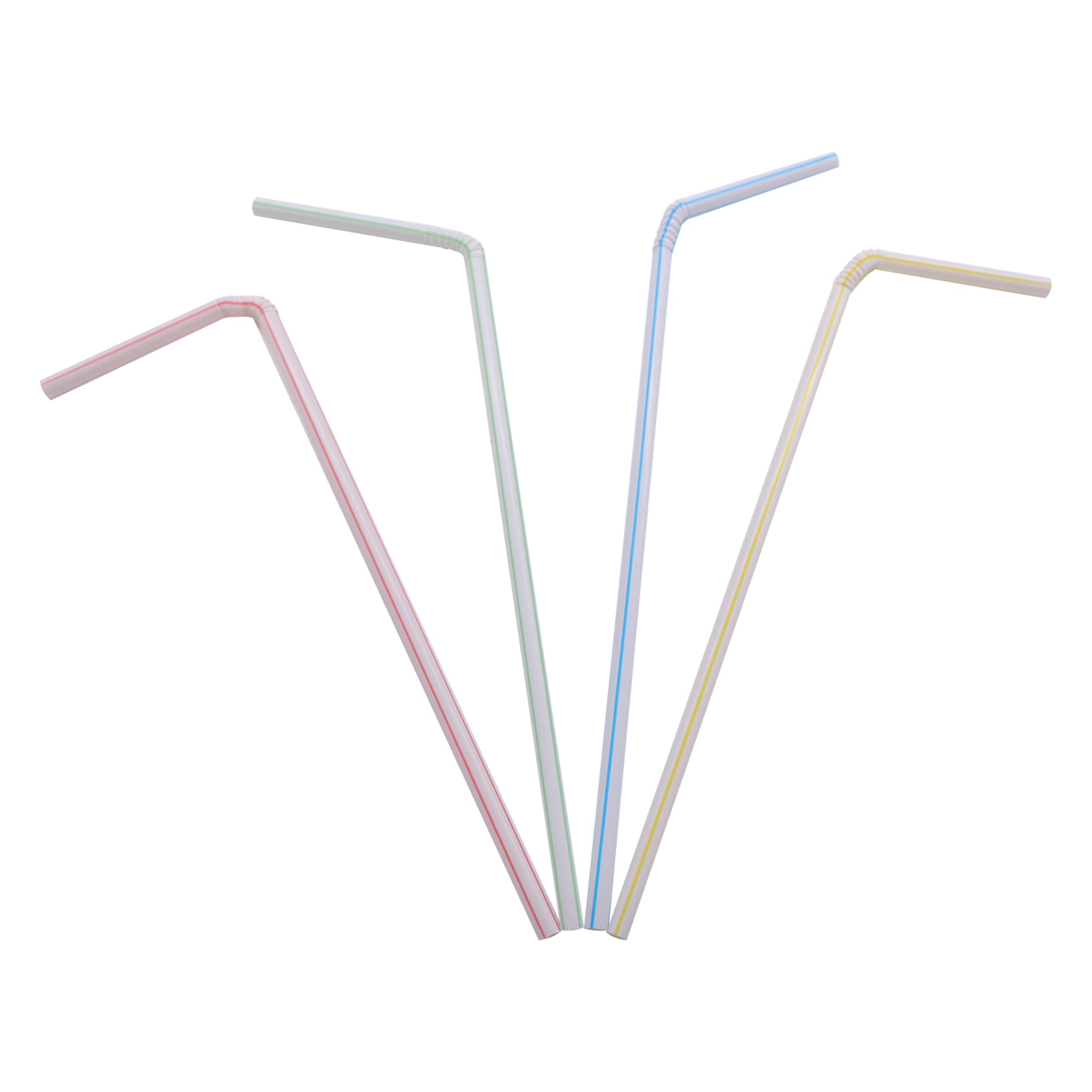 BAR BUTLER STRAWS BENDY CANDY COLOURED 5MM, 100PK