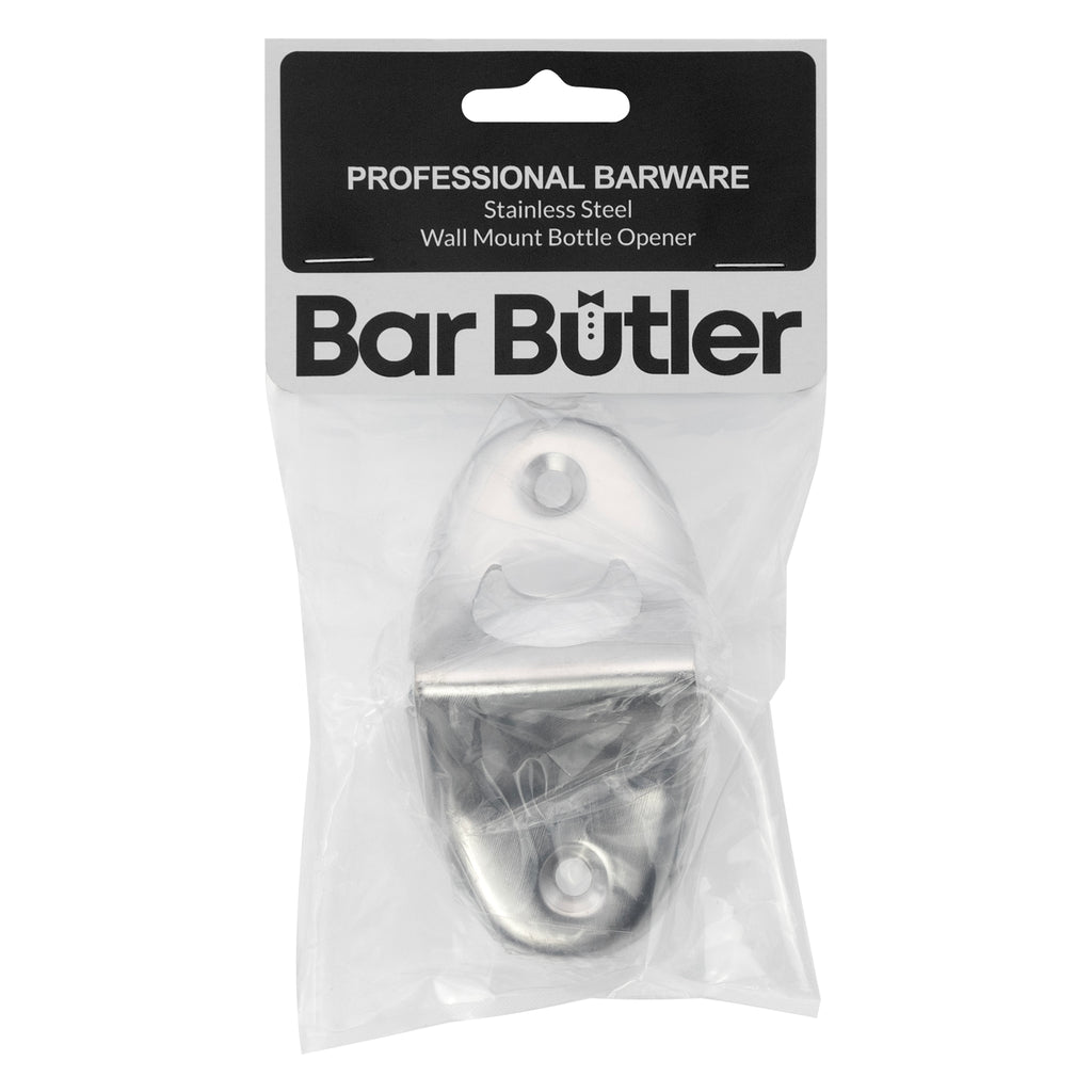 BAR BUTLER WALL MOUNT BOTTLE OPENER ST STEEL, (98X50X35MM)