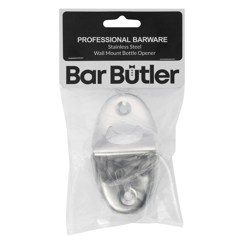 BAR BUTLER WALL MOUNT BOTTLE OPENER ST STEEL, (98X50X35MM)