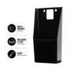 BAR BUTLER WALL MOUNT BOTTLE OPENER WITH CAP CATCHER BLACK