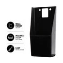 BAR BUTLER WALL MOUNT BOTTLE OPENER WITH CAP CATCHER BLACK