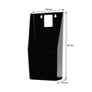 BAR BUTLER WALL MOUNT BOTTLE OPENER WITH CAP CATCHER BLACK, (300X140X85MM)