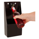 BAR BUTLER WALL MOUNT BOTTLE OPENER WITH CAP CATCHER BLACK, (300X140X85MM)