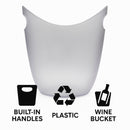 BAR BUTLER ICE BUCKET OPAQUE PS PLASTIC, 4L