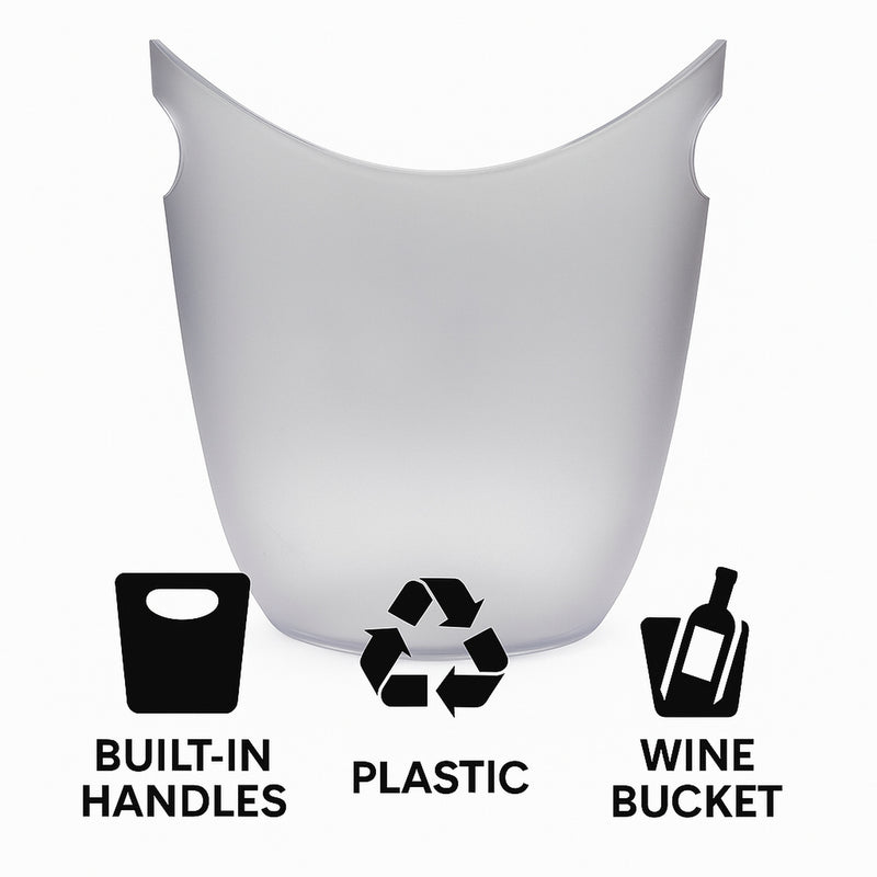 BAR BUTLER ICE BUCKET OPAQUE PS PLASTIC, 4L