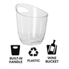 BAR BUTLER WINE BUCKET CLEAR PS PLASTIC, 3LT