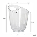 BAR BUTLER WINE BUCKET CLEAR PS PLASTIC, 3LT