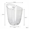 BAR BUTLER WINE BUCKET CLEAR PS PLASTIC, 3LT