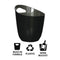 BAR BUTLER WINE BUCKET TRANSPARENT BLACK PS PLASTIC, 3L