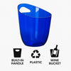 BAR BUTLER WINE BUCKET TRANSPARENT BLUE PS PLASTIC, 3L