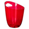BAR BUTLER WINE BUCKET TRANSPARENT RED PS PLASTIC, 3LT (240X190MM DIA)