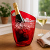 BAR BUTLER WINE BUCKET TRANSPARENT RED PS PLASTIC, 3L