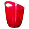 BAR BUTLER WINE BUCKET TRANSPARENT RED PS PLASTIC, 3LT (190MM DIX240MM)