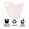 BAR BUTLER TWO TONE WINE BUCKET OVAL WHITE/CLEAR  PS PLASTIC, 3.5L