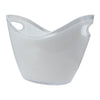 BAR BUTLER TWO TONE WINE BUCKET OVAL WHITE/CLEAR  PS PLASTIC, 3.5L