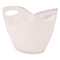 BAR BUTLER WINE BUCKET OVAL WHITE THICK PS PLASTIC (4MM), 3.5LT (265X204X200MM)