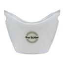 BAR BUTLER TWO TONE WINE BUCKET OVAL WHITE/CLEAR  PS PLASTIC, 3.5L