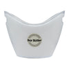 BAR BUTLER TWO TONE WINE BUCKET OVAL WHITE/CLEAR  PS PLASTIC, 3.5L