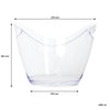 BAR BUTLER WINE BUCKET OVAL CLEAR PS PLASTIC, 4L