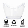 BAR BUTLER WINE BUCKET OVAL CLEAR PS PLASTIC, 4L