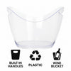 BAR BUTLER WINE BUCKET OVAL CLEAR PS PLASTIC, 4LT