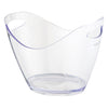 BAR BUTLER WINE BUCKET OVAL CLEAR PS PLASTIC, 4L