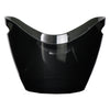 BAR BUTLER WINE BUCKET OVAL TRANSPARENT BLACK PS PLASTIC, 4L