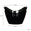 BAR BUTLER WINE BUCKET OVAL TRANSPARENT BLACK PS PLASTIC, 4L