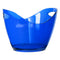 BAR BUTLER WINE BUCKET OVAL TRANSPARENT BLUE PS PLASTIC, 4LT (270X205X155MM)