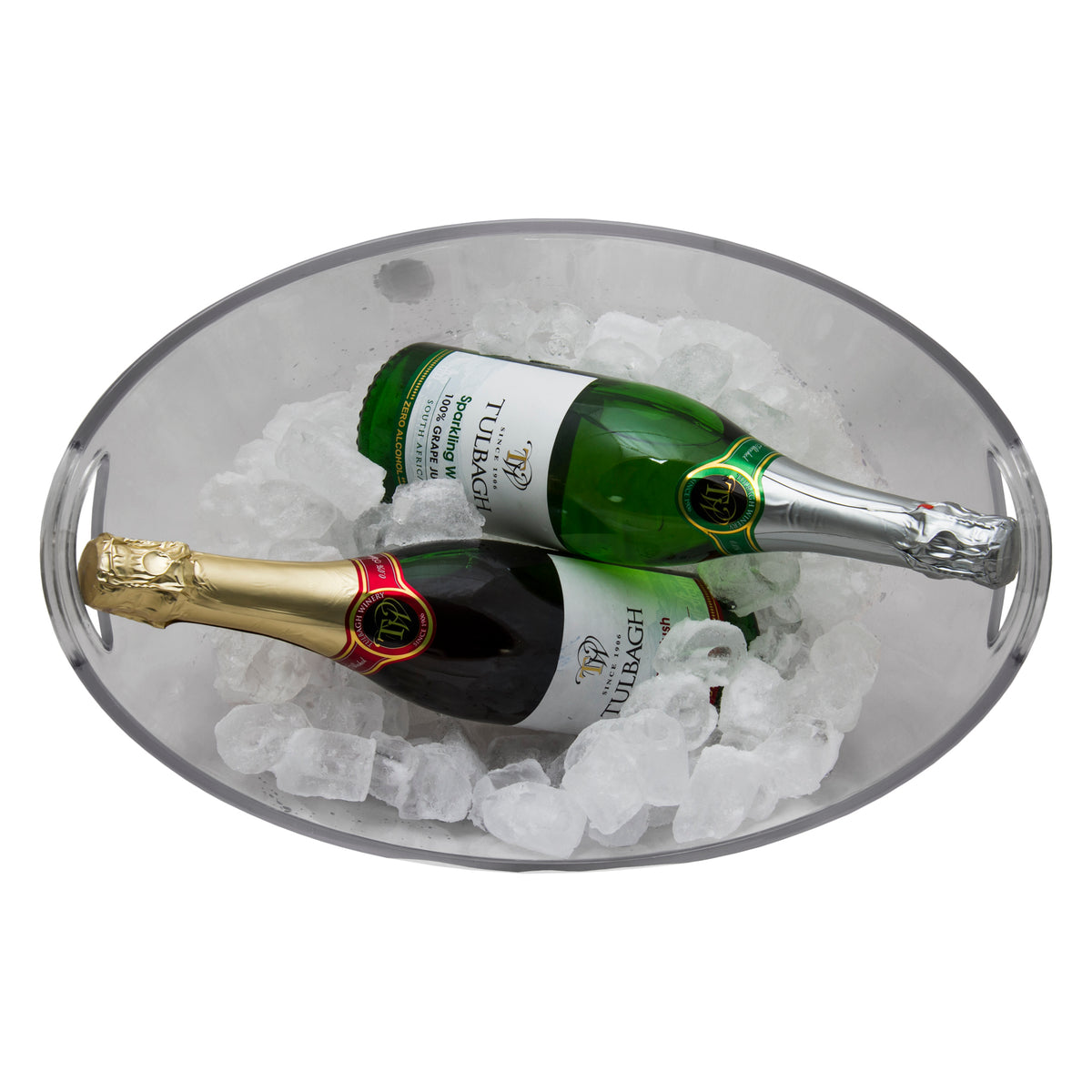 BAR BUTLER WINE BUCKET OVAL CLEAR PS PLASTIC, 7L